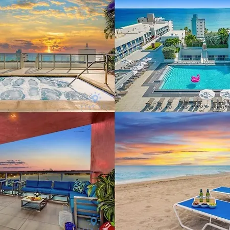 5 Tropical Oasis Rooftop Infinity Pool Hot Tub On Hollywood Boardwalk